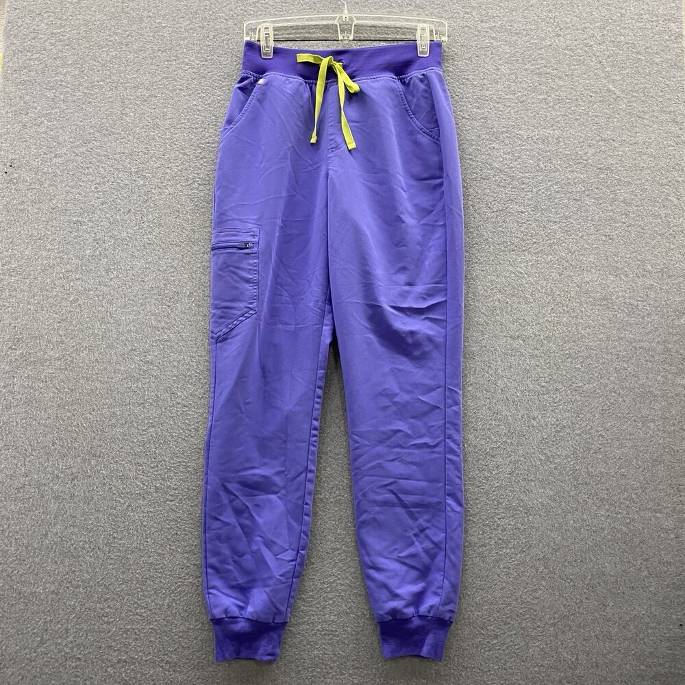 FIGS Zamora High Waisted Jogger Scrub Pants Blueberry Limited Edition S Tall